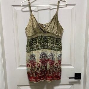 Sunset Surf Co. | Boho | Chic | Multicolor | Cotton | Camisole/Tank | Size L